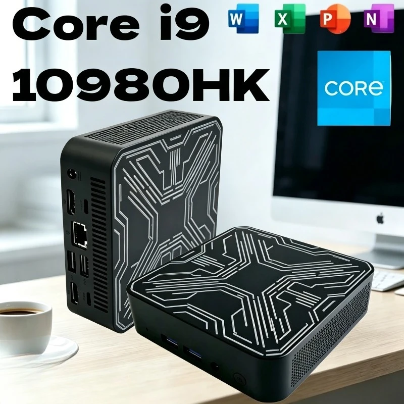 New High Performance Mini PC Core i9 10980HK 16GB Portable 1TB 2TB SSD 4K HD Gaming Gamer Desktop Computer