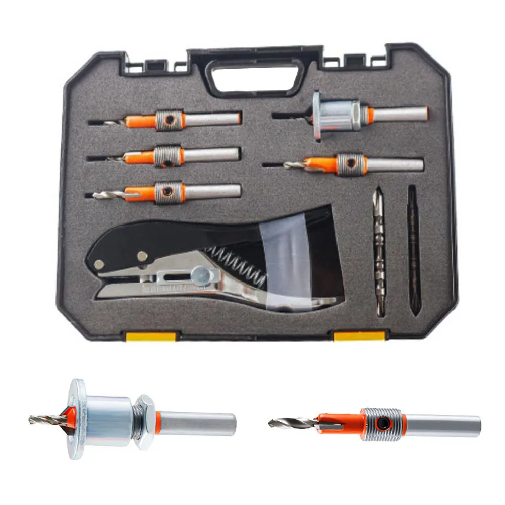 8 pçs/set Router Bit 8mm Router Bits HSS Escareador Router Bit Fresa Core Brocas Para Projetos de Carpintaria