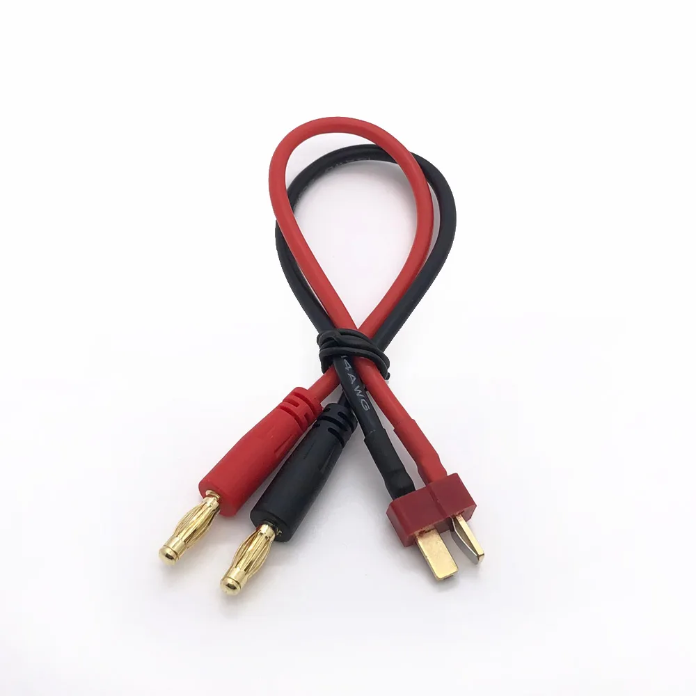 YSIDO 22CM XT30 XT60 XT90 T Plug Charge Lead to 4.0mm Banana Plugs Charge Cable Silicone Wire 14AWG For B6 Charger Lipo Battery