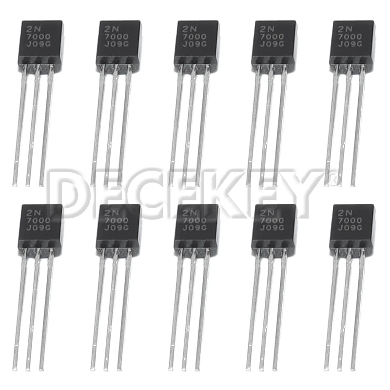 50pcs New Original 2N7000 TO92 N-Channel Enhancement Mode Field Effect Transistor