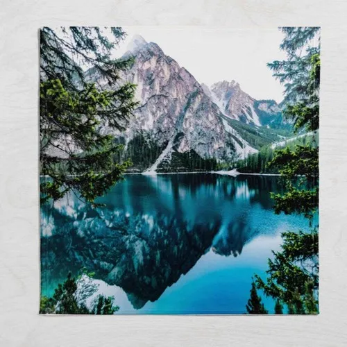 Else Carpet Else Blue Mountain Lake Landscape Wellsoft Patterned 3D Tv Blankets