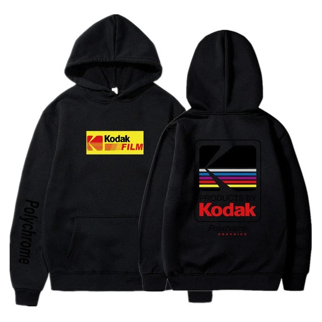 2026 Kodak Graphic Merch Fashion Hoodie Cotton Unisex Men‘s Women's Hooded Comfortable Y2k Hip Hop Street Pull Mens Sweatshirt