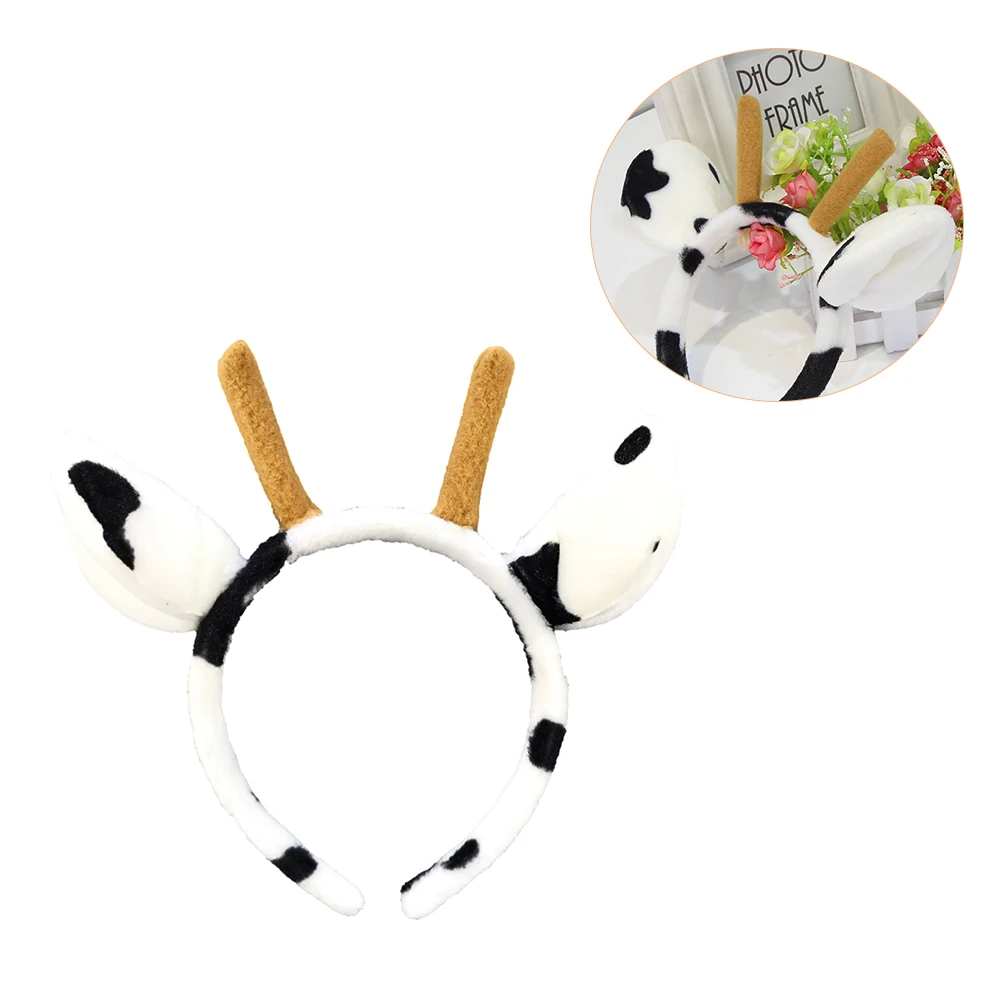 

Cow Ear Antlers Headb s Headdress Hair Hoops Party Supplies Lightweight Comfortable Premium Material Fun Atmosphere Photo Props