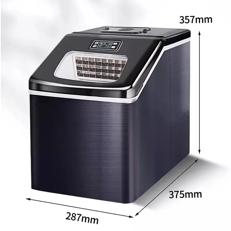 STLF Portable stainless steel ice machine, daily output of 25 kg, ice cubes