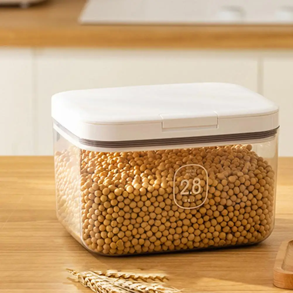 Refrigerator Storage Box Kitchen Sealed Storage Box with Press Type Automatic Sealing Transparent Thick Leakproof Container