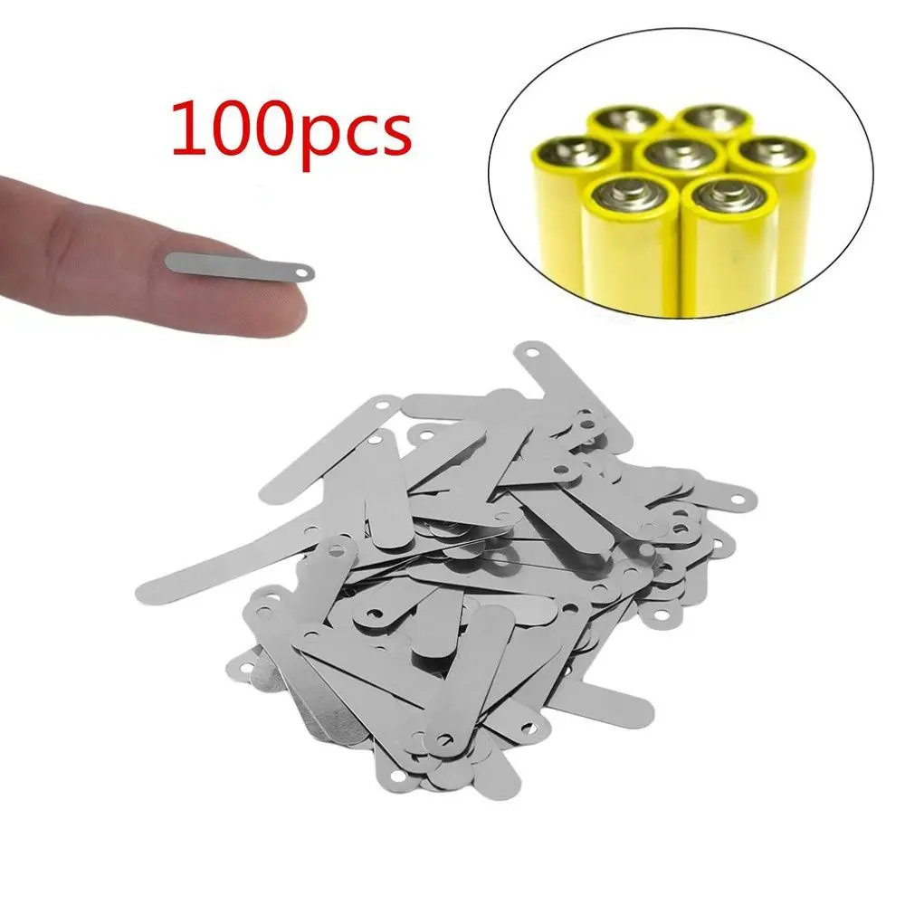 

Metal for Rechargeable Battery 2.5*0.5cm for Sub C 14500 18650 Connecting Tab Nickel Plated Conductive Sheet Solder Tab