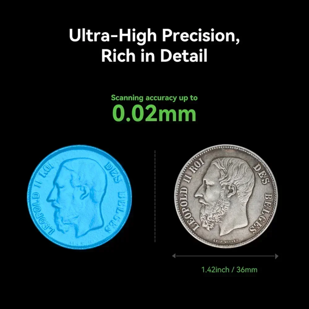 ¡Nuevo! CR-Scan Otter Escáner 3D portátil mejorado Precisión de 0,02 mm Alta eficiencia Escaneo de velocidad de 20 fps Anti-vibración