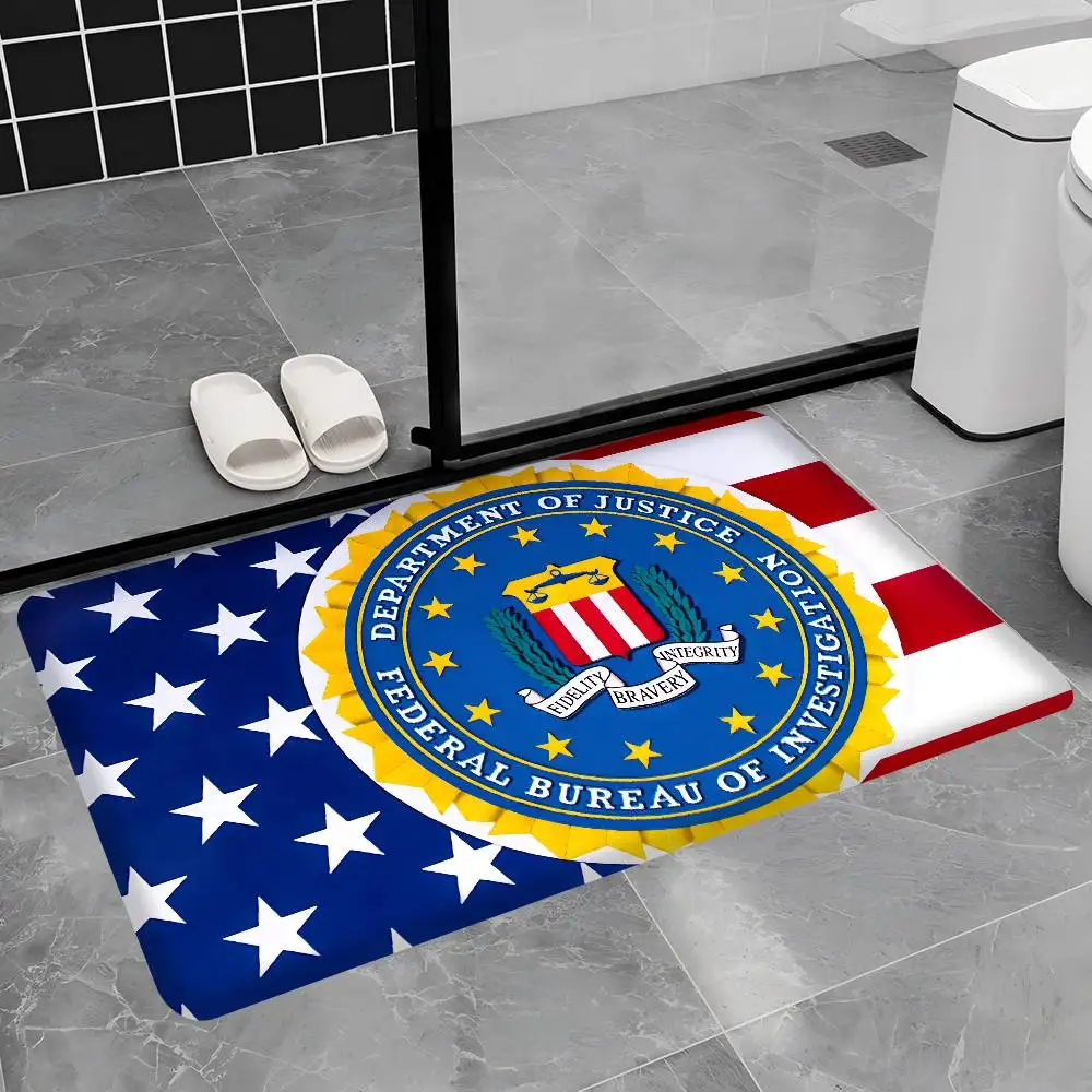 Federal Agency F-Fbi Entrance Door Mat Nordic Style Bedroom Living Room Doormat Home Balcony Anti-Slip Modern Home Decor
