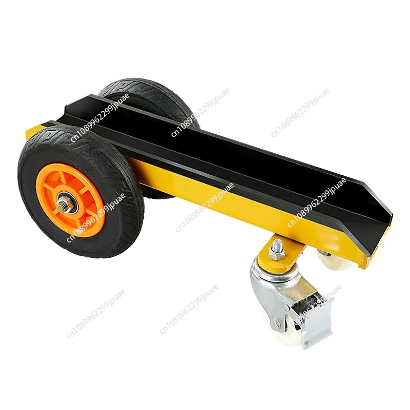 

Four-wheel heavy-duty marble transport truck loading and unloading truck solid rubber universal wheel transport trolley tool