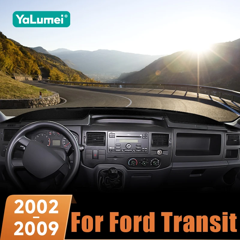 Für Ford Transit 2002 2003 2004 2005 2006 2007 2008 2009 Auto-Armaturenbrett Anti-Blendschutz-Abdeckung Rutschfeste Matte Anti-UV Sonnenschutzmatte