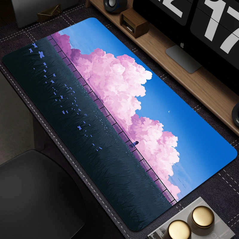 

Pink Sky Rubber Mouse Pad HD Print Large Gaming Mousepad Gamer Desktop Decoration Desk Mat Art Mouse Mat Computer Accessories