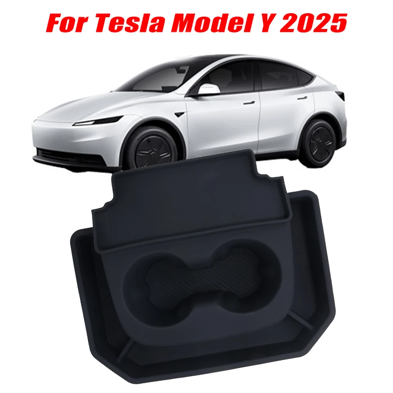 For Tesla Model Y 2025 Model Armrest Storage Box ABS Central Organozer Tray Stowing Tidying Car Accessories