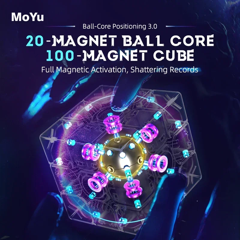 [Picube] MoYu Super WeiLong Magnetic Maglev Ball Core Magic Cube UV 3x3 Speed Puzzle Educational Toys Droshopping X'mas Gift