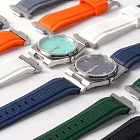 Correa de silicona para Tissot PRX Series T137.407/T137.410 Super Player 40MM adaptador de liberación rápida de acero accesorios de correa de reloj 12mm