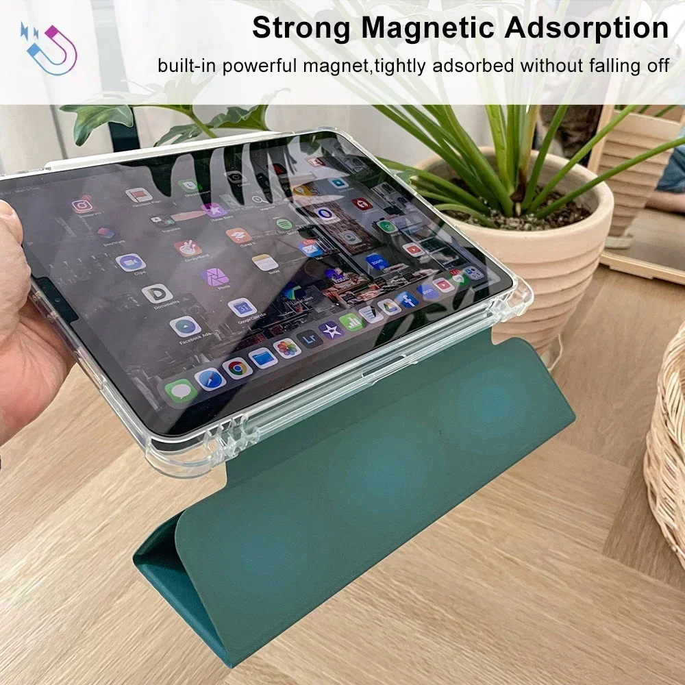 حافظة لجهاز iPad 10th Gen 2022 Funda iPad Pro 11 13 M4 2024 M2 iPad Air 13 11 Air 5 4 9th 8 7 Generation Pro 12.9 Mini 6 Cover