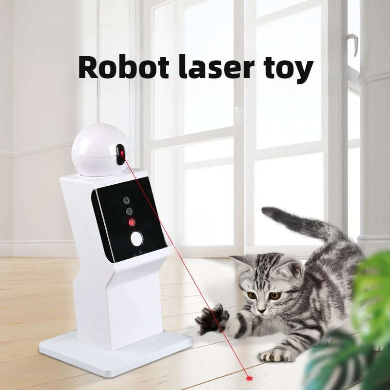 

Automatic Cat Laser Toy Cats Teasing Toy Liberate Your Hands Accompany Cat Intelligently Low-noise Self-hi Cat Toy Pet Products