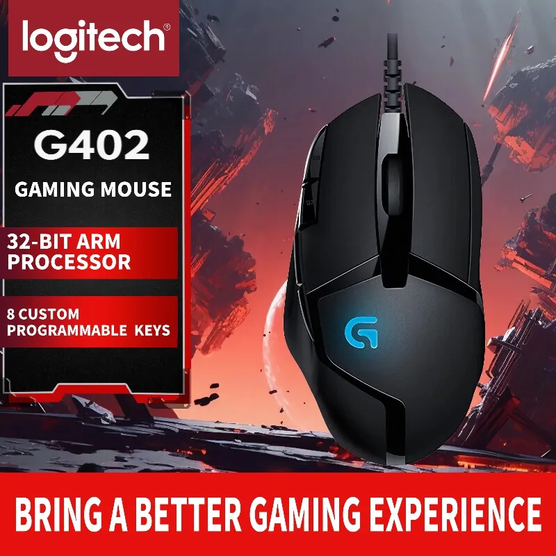 

Logitech G402 gaming mouse wired mouse e-sports mechanical macro programming mouse CSGO eating chicken computer competitive