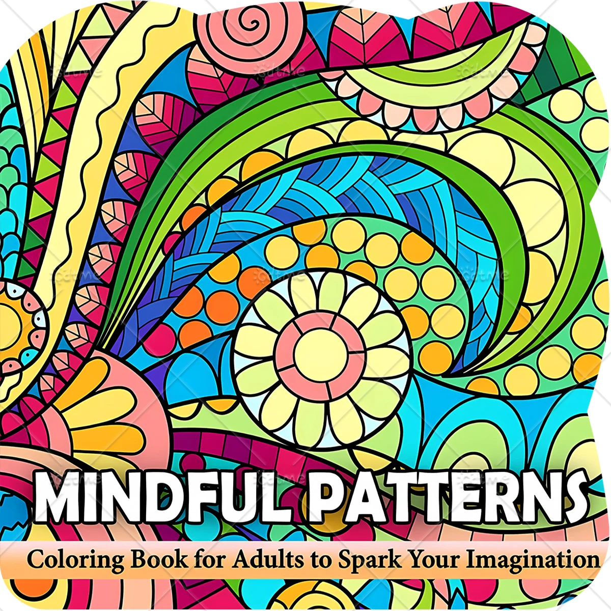 Libro de Colorear con Patrones Tranquilos para Adultos, Actividades Diarias Acogedoras, Patrones Irregulares para Relajación (Colorear Espacios Acogedores)