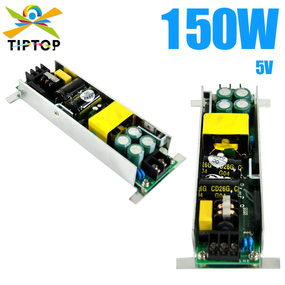 TIPTOP 150W Power Supply For Waterproof Long Bar RGB 3IN1 Wall Washer Light 5V Output For Pixel Led Control