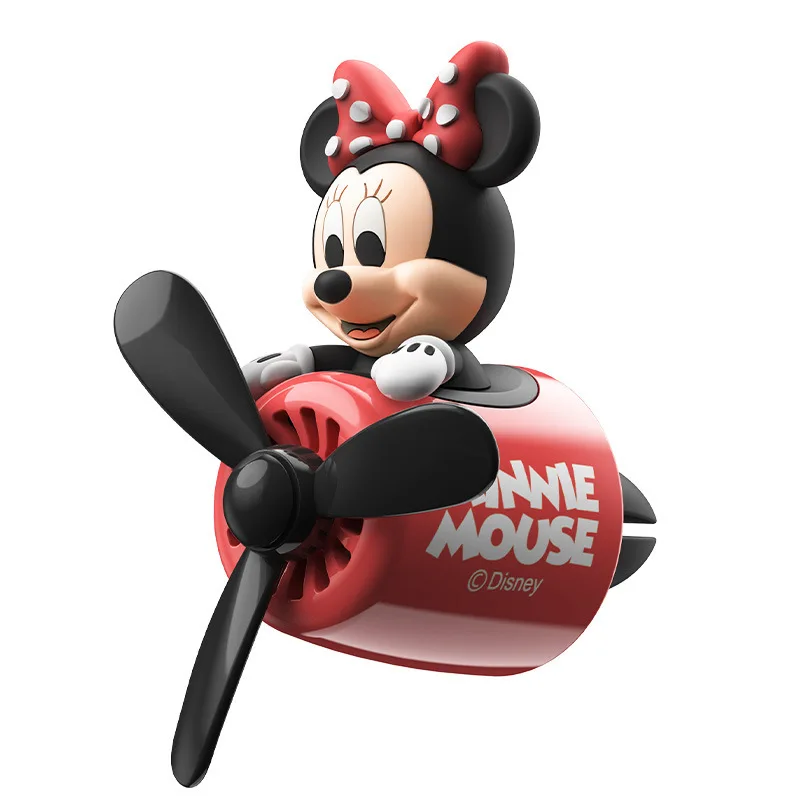 Disney Mickey Minnie Mouse Car Air Freshener Bear Pilot Vent Perfume Air Outlet Fragrance Cute Cartoon Decor Auto Accessories