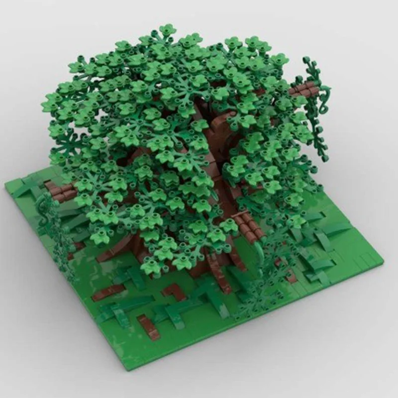 1183 قطعة MOC نموذج شجرة كبيرة اللبنات العمارة تجميع لتقوم بها بنفسك لعبة التعليم الإبداعي الطوب هدية الكريسماس عيد ميلاد الاطفال