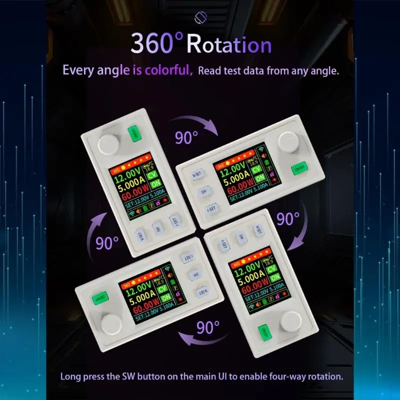 652F منظم الفولتية العرض الرقمي 120 واط ثوابت التيار الكهربائي للإلكترونيات