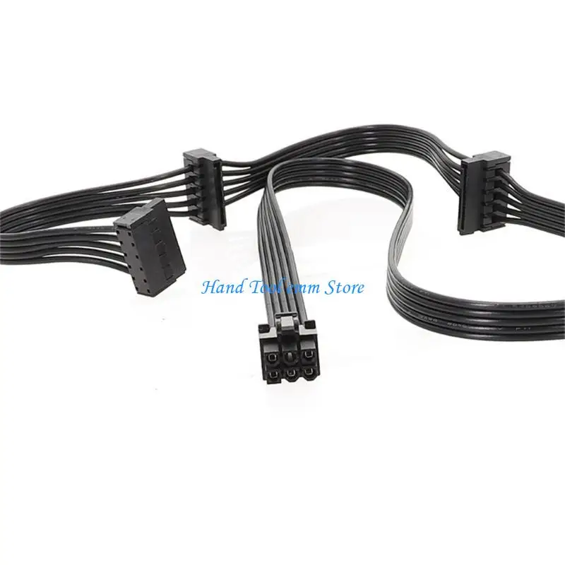 H37F 6Pin to SATAX3 Power Cable for Corsair RM RMX Models Modulars Replacements