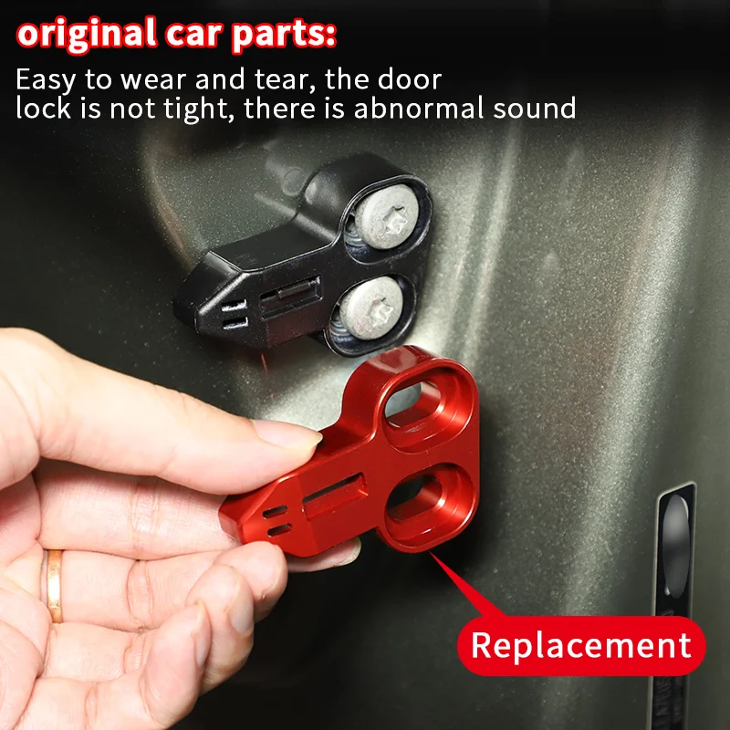 

For 20-22 Land Rover Defender tailgate lock decorative cover tailgate protection to prevent abnormal sound door lock buffer