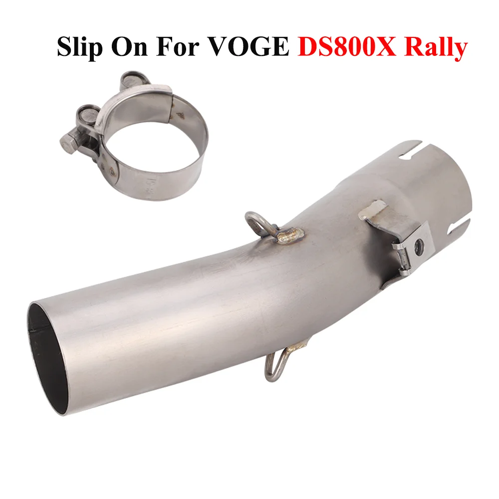 

51MM For VOGE DS800X RALLY 2025-2026 Motorcycle Exhaust Escape Muffler Middle link Pipe DS800X Exhaust Titanium