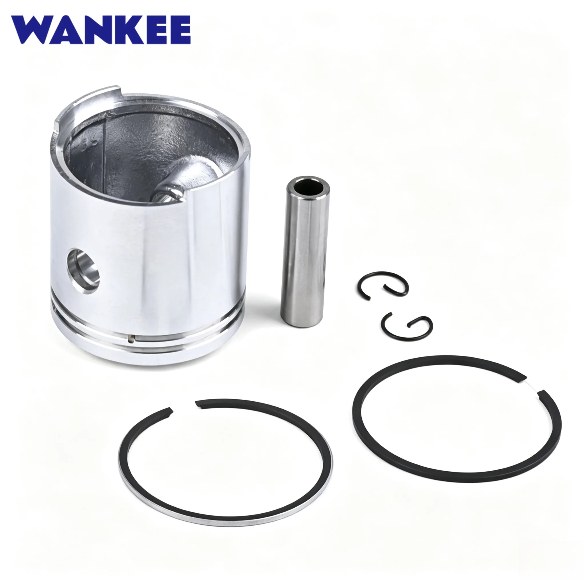 Piston Kit Standard for Tohatsu Outboard Motor 309-00001 47mm 302-00011 Compatible with 2.5HP 3.5HP Parsun 3.6HP T3.6-04020001