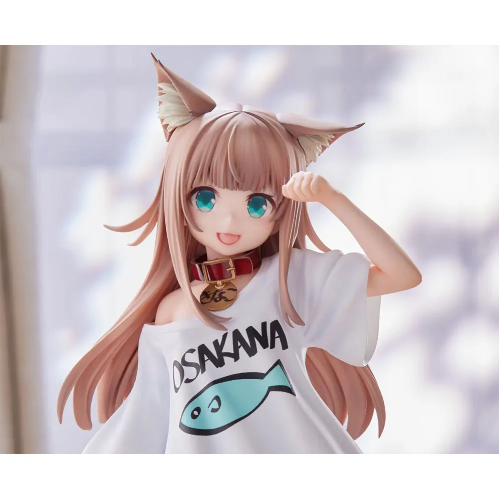 21CM Anime My Cat Is A Cute Girl Figure Cute Girl Standing Animation Model Toy Gift Collection Decorative Ornaments PVC