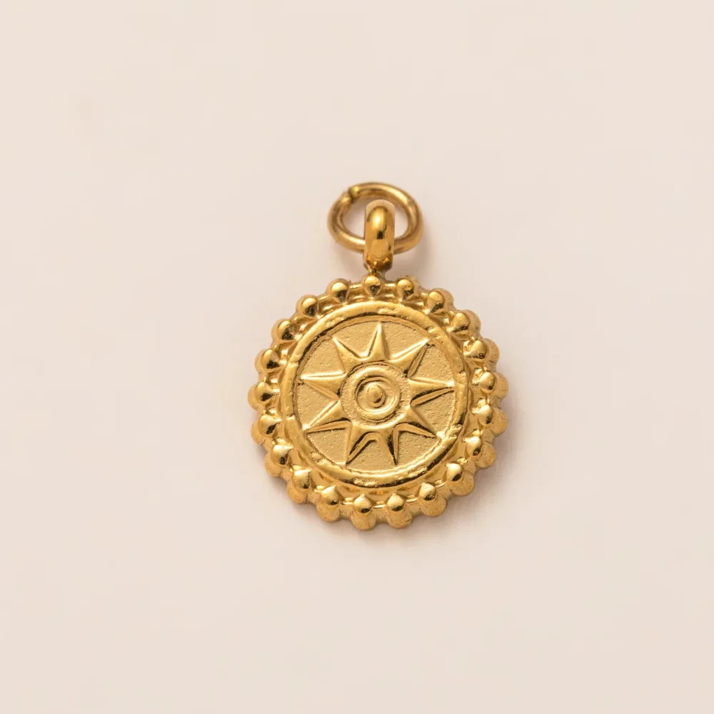 Modische, trendige, vielseitige DIY-Anhänger mit Sonne, Stern und Mond für Schmuck. – Detail 3