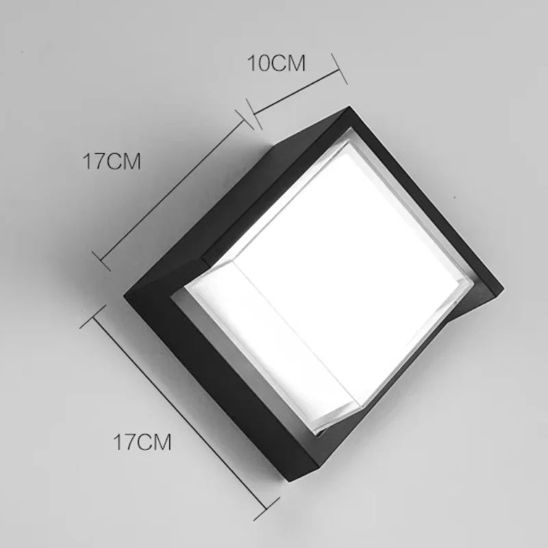 مصباح حائط حديث مقاوم للماء لإضاءة ديكور المنزل الداخلي والخارجي