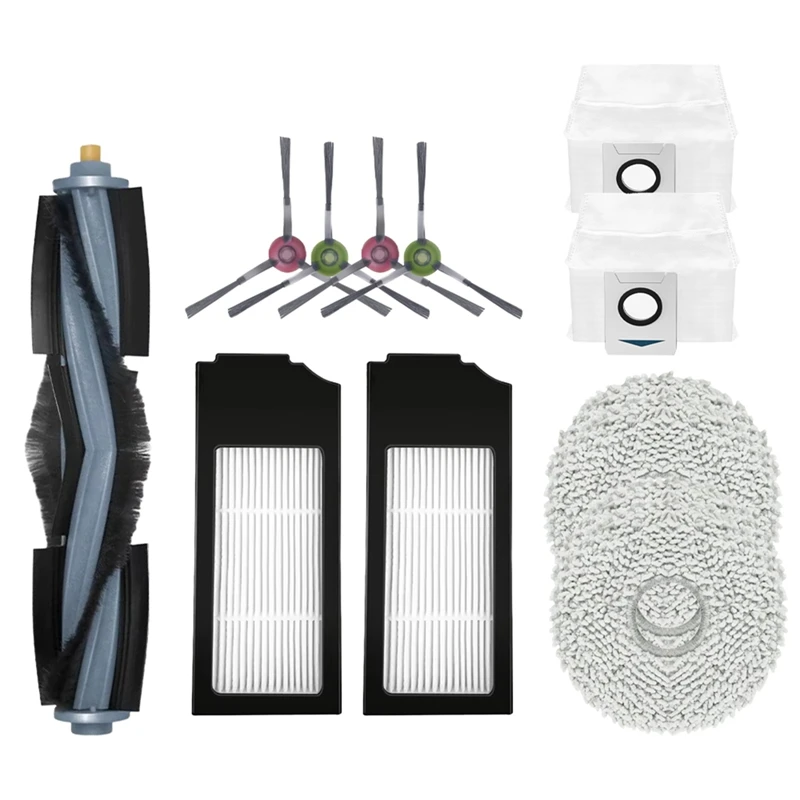 Аксессуары для робота-пылесоса Bork V830, основная боковая щетка, Hepa фильтр, тряпка, сменные детали