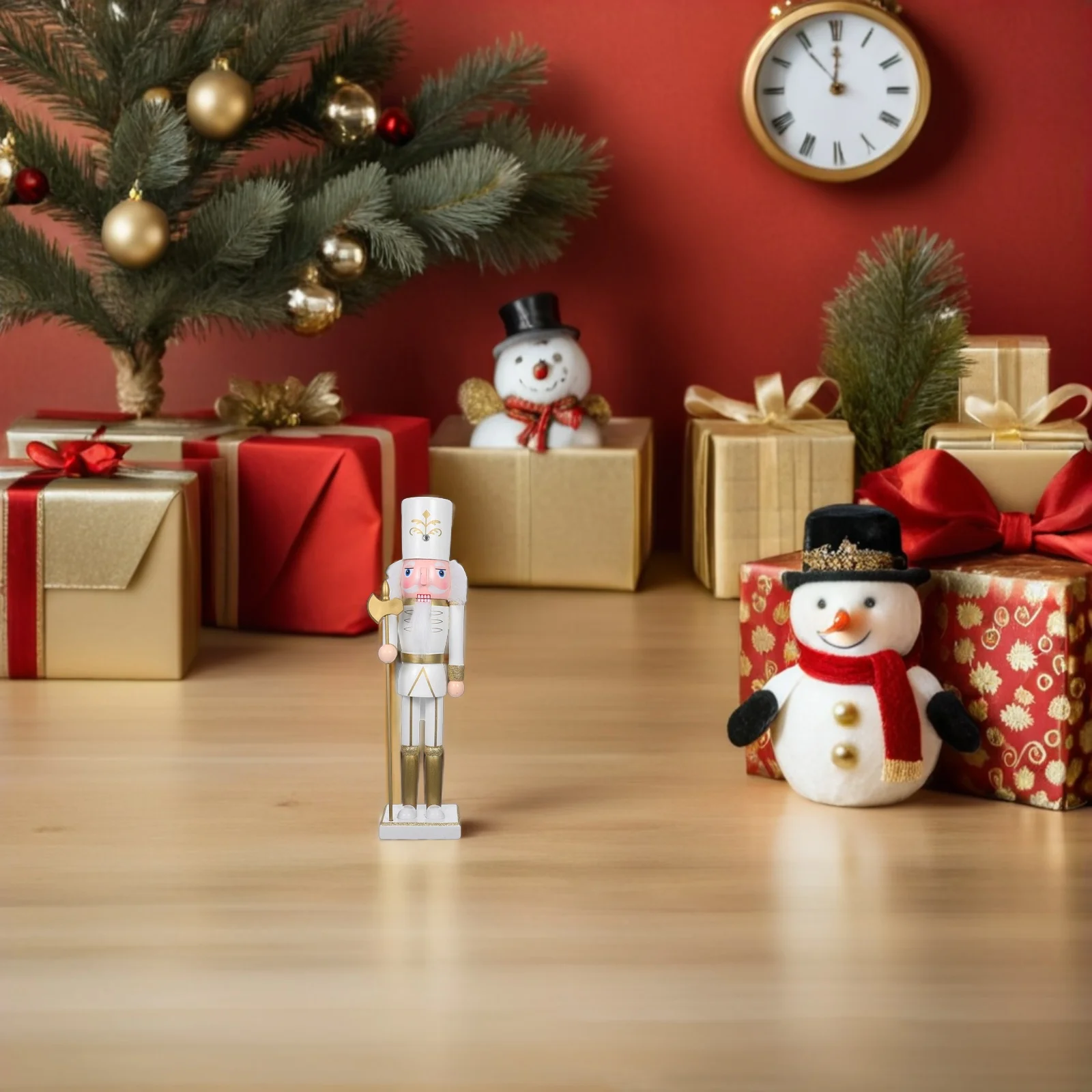 

Christmas Nutcracker Soldier 38Cm Wooden Classic Puppet Decorative Holiday Table Centerpiece Nutcracker Ornament