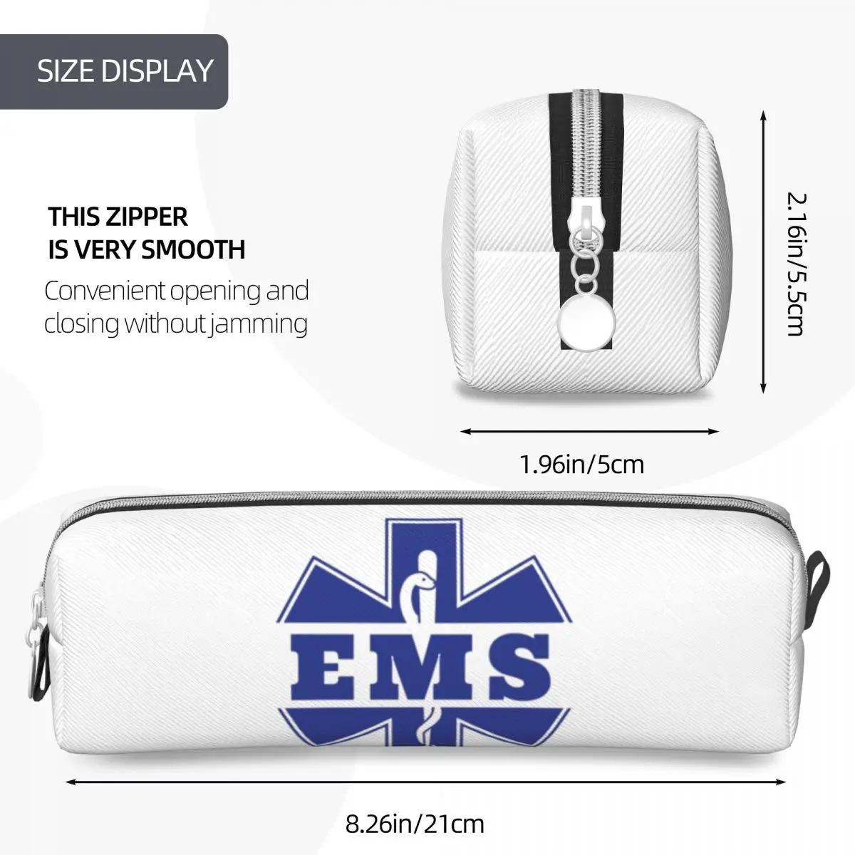 المسعف نجمة الحياة Emt الطوارئ الطبية رمز مقلمة أكياس القلم صندوق القلم للبنين بنات قلم رصاص الحقيبة حقيبة مستحضرات التجميل #4