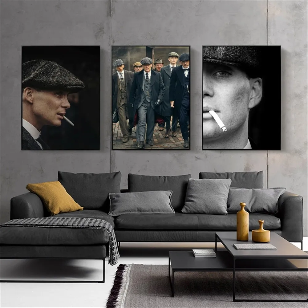 

Классический постер P-Peaky B-Blinders для ТВ-сериала, «сделай сам», крафт-бумага, искусство, картина, наклейки для обучения, большая картина на стену