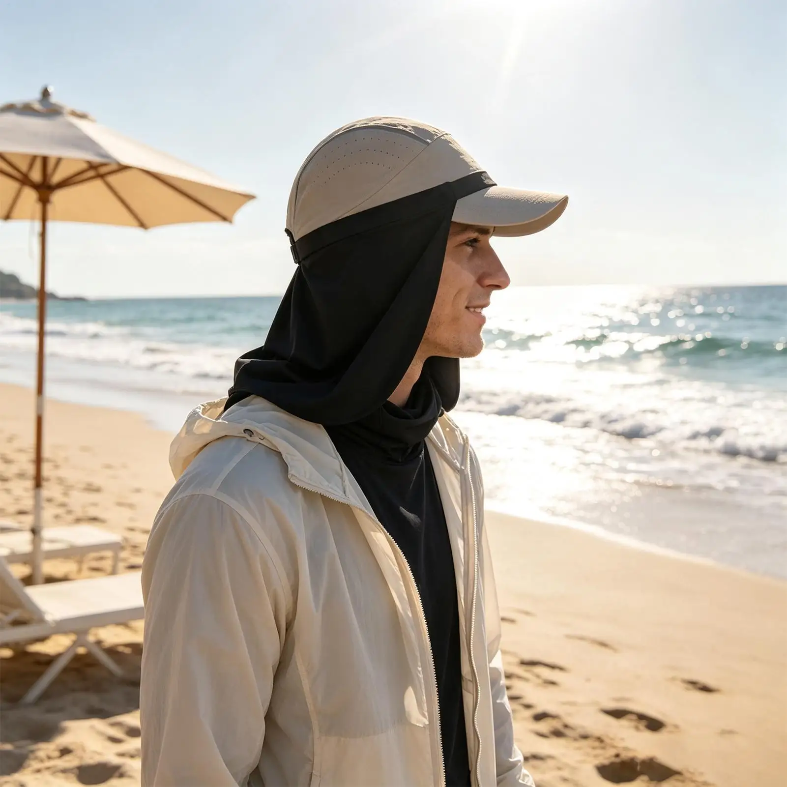 Neck Shade Sun Protector Breathable Cooling Fabric Protective Gaiter Neck Shade For Fishing Beach Hiking Golf Camping Ski