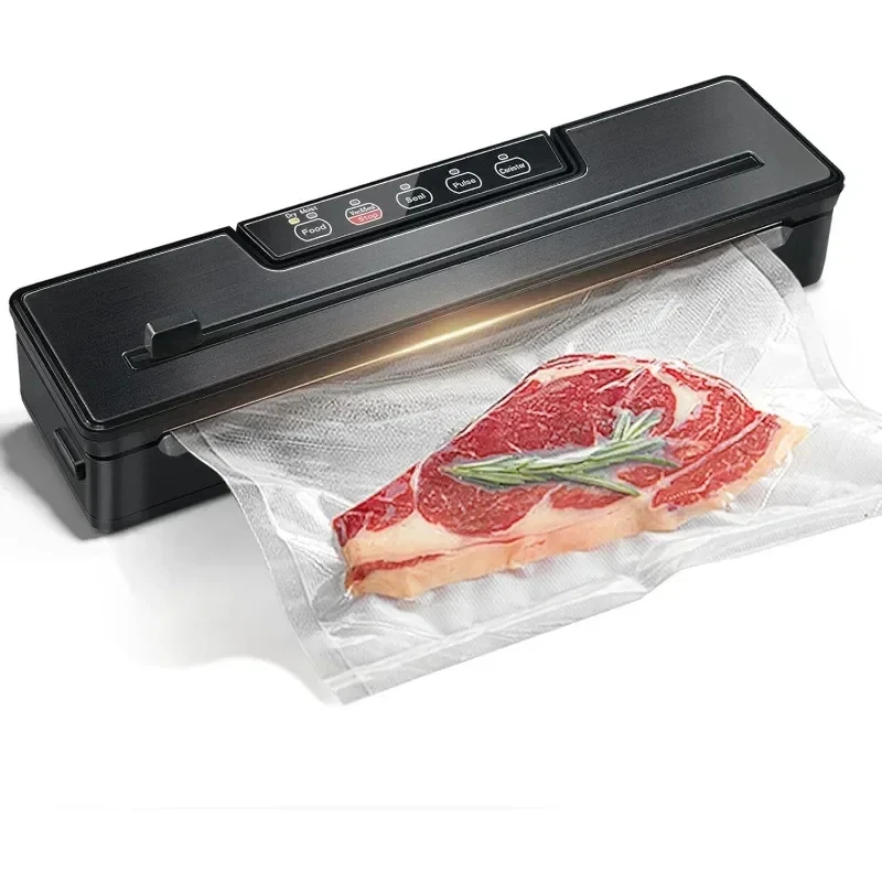 

Food Vacuum Sealer Machine Suction Power Easy Options Food Storage Sealer Dry&Wet Saver Modes Bags and Cutter Included