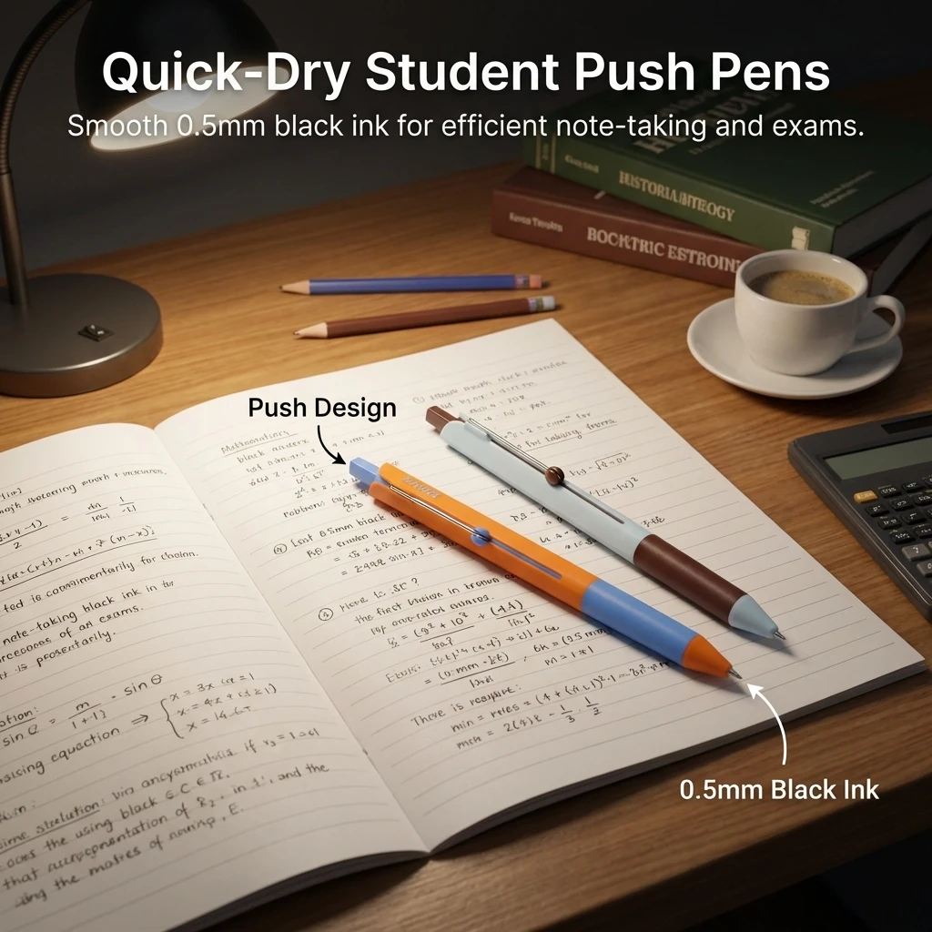 

Neutral Pen 0.5mm Quick Drying BlackInk Gel Pens With High Aesthetic Value Classic Color Collision System Press Ballpoint Pens