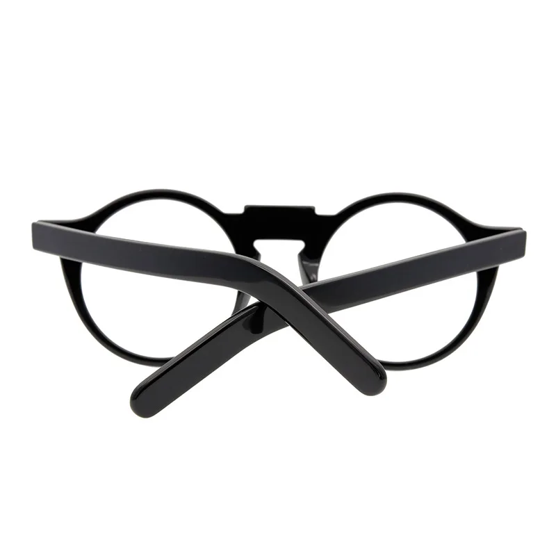 The Mask Handmade Glasses Retro Frame Asymmetrical Plate Frame Stereo Design Decorative Glasses Round