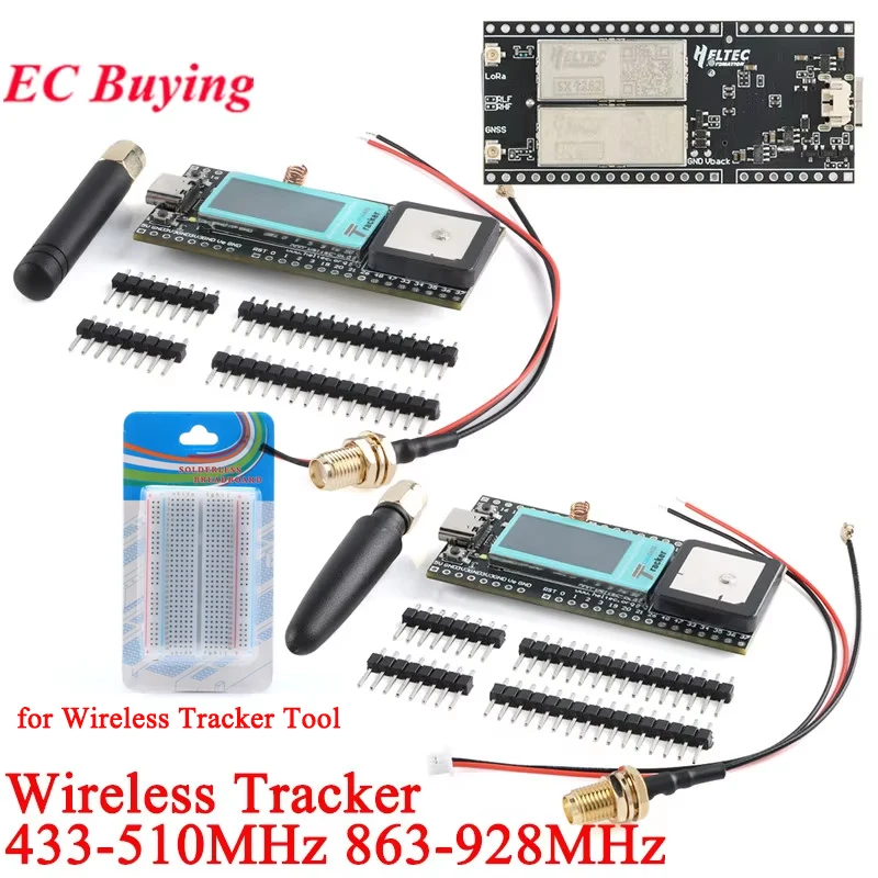 Wireless Meshtastic Network Asset Tracker WiFi/Ble/LoRa/Tracking Positioning GPS ESP32 Module For Arduino 433-510MHz 863-928MHz