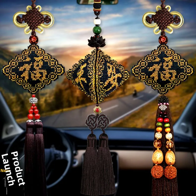 

Элитный автомобильный подвесной декор Luy Charm с золотым тиснением и вышивкой, для мужчин, для рукоделия: бисероплетение, вышивка крестом, шелковый карандаш