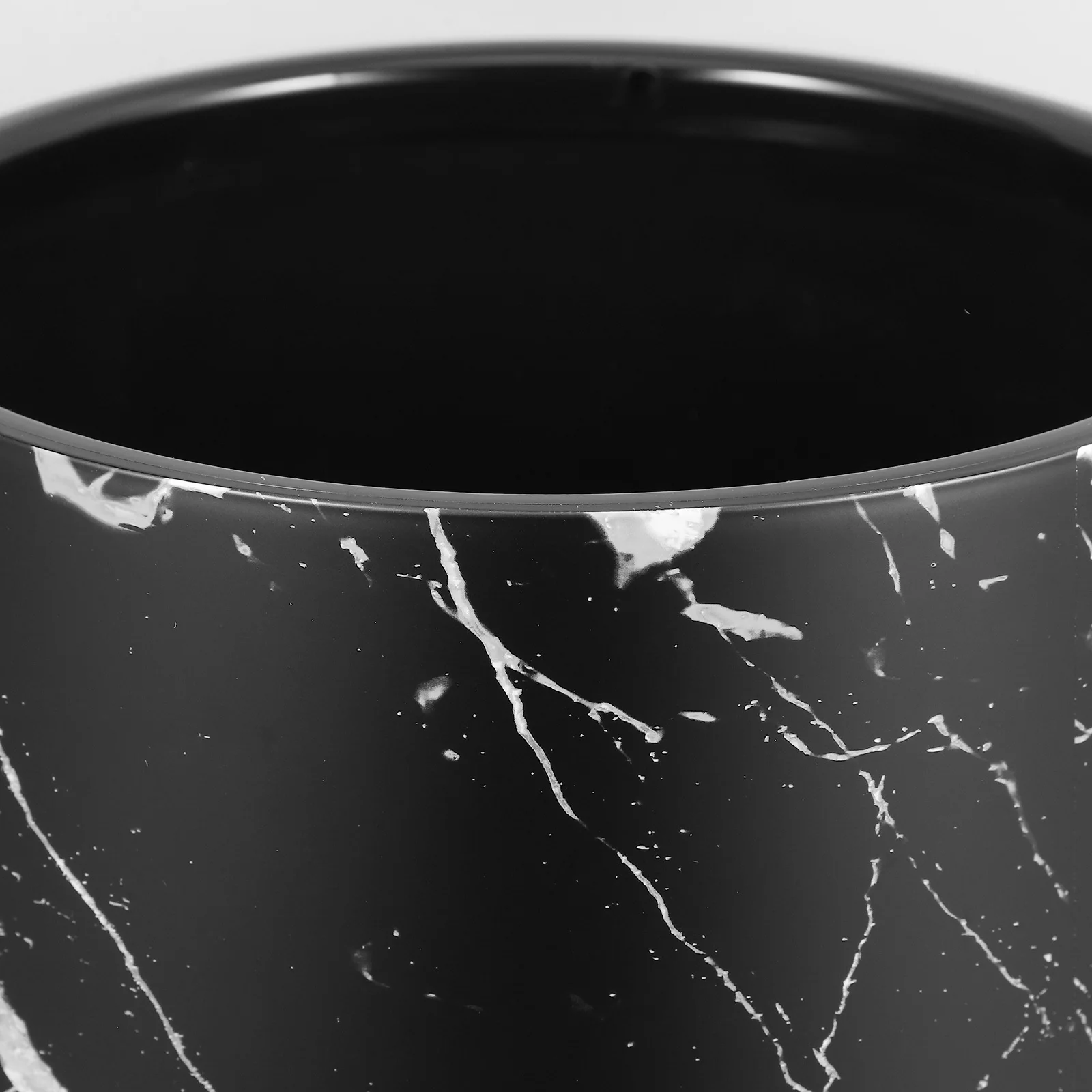 

Marble Design Trash Bin Heavy Duty Reusable Plastic Waste Basket for Home Office Bathroom Garbage Storage Marble Waste Bin