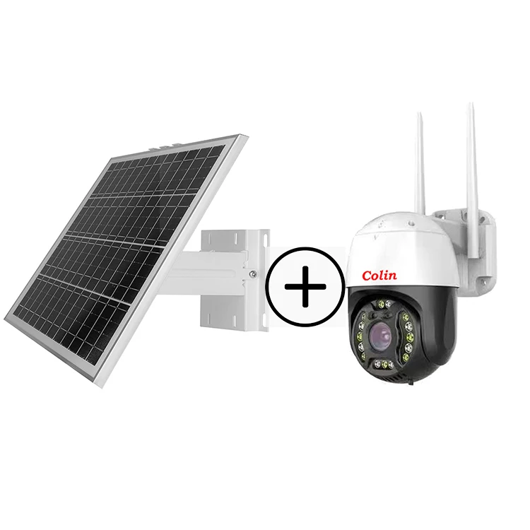 أفضل بيع كاميرا كولين للطاقة الشمسية الأمنية كاميرات خارجية لاسلكية 2mp 4G بطارية تعمل بالطاقة IP66 مقاوم للماء AI كشف الحركة #2