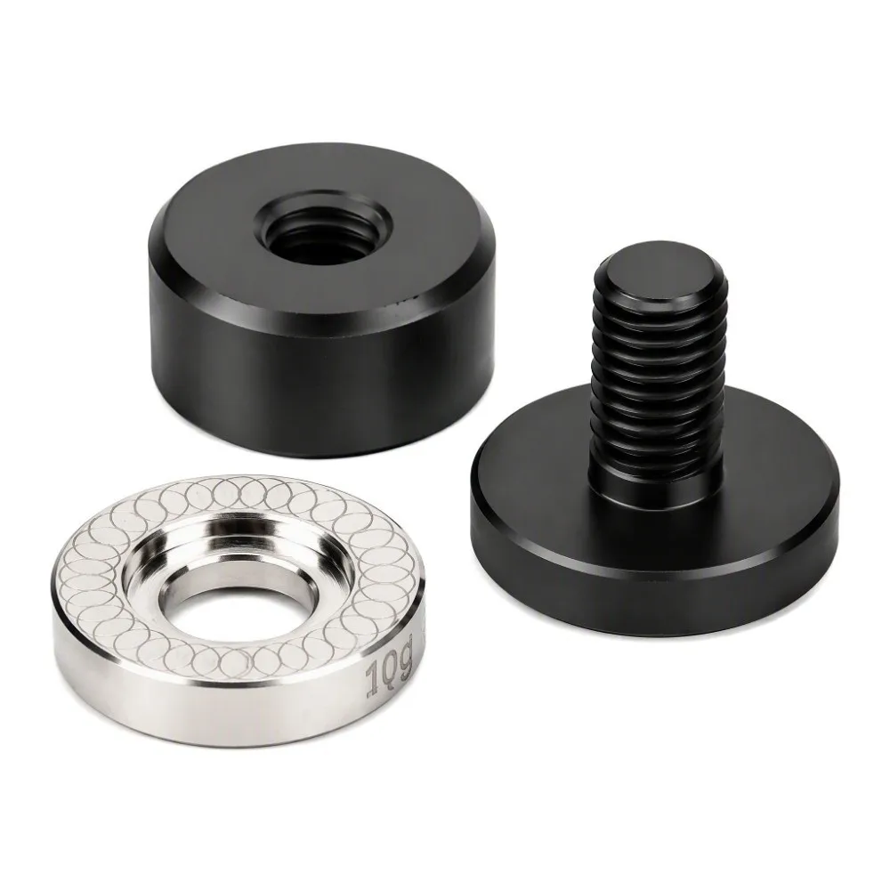 10g Pool Cue Weight Balance Ring 5/16-18 Thread Black Cue Balance Weight Stainless Steel Compact Cue Weight Adjustment Ring