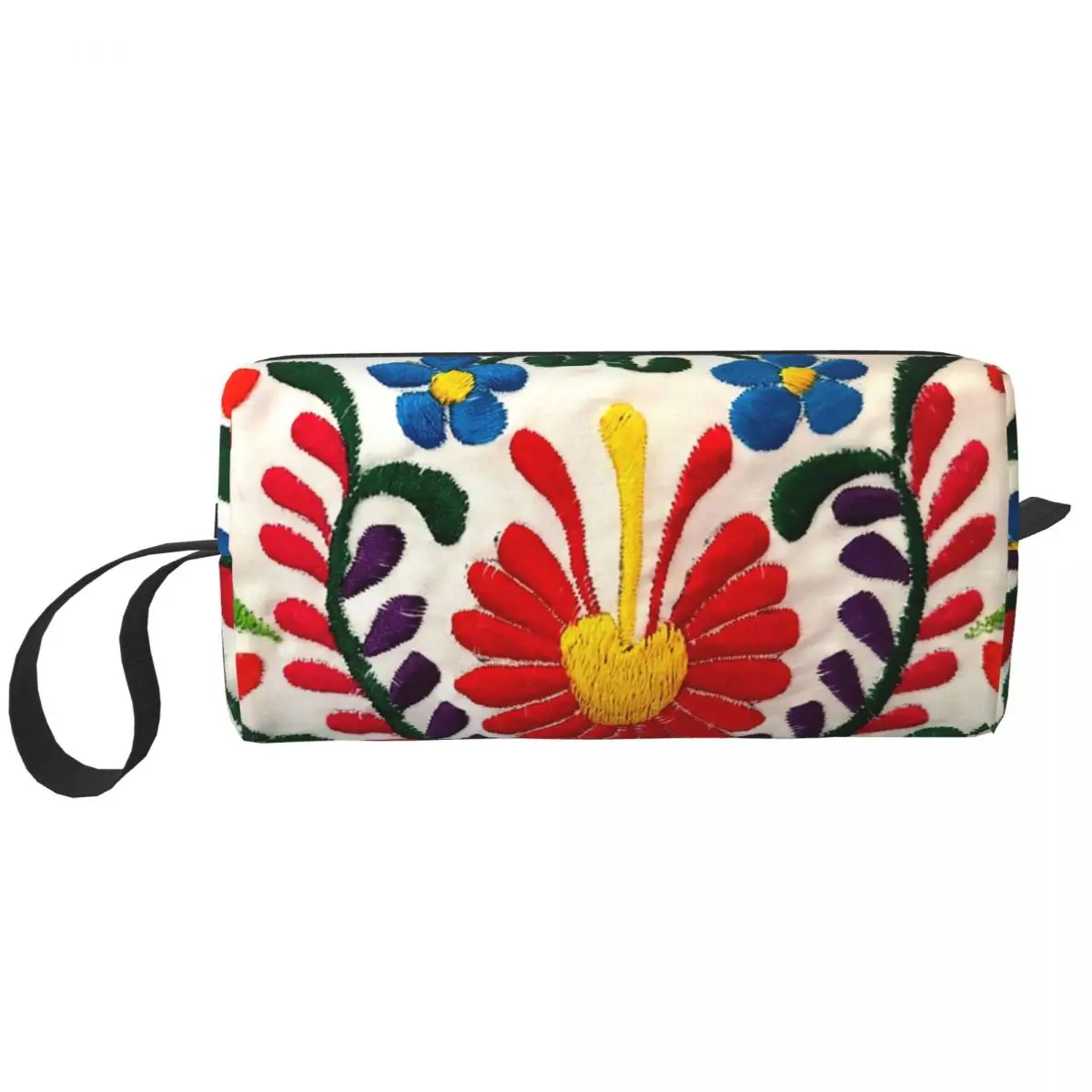 Travel Mexican Flowers Toiletry Bag Cute Makeup Cosmetic Organizer Women Beauty Storage Dopp Kit Box