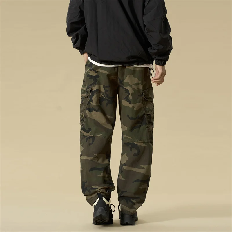 Autumn and winter new fashion men's Japanese vintage overalls men's fashion casual pants long pants