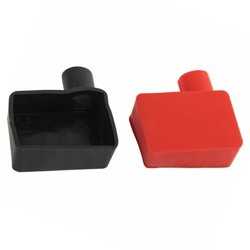 Pair Battery Terminal Cover Black & Red Cap Car Connectors Cover Insulator Rubber Terminal Wire 2 Pcs Brand New