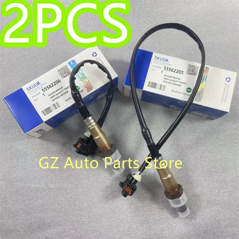 2PCS Oxygen Sensor Lambda For Chevrolet Cruze Sonic Cadillac Daewoo Vauxhall Opel Corsa Insignia Astra 55562205 55562206